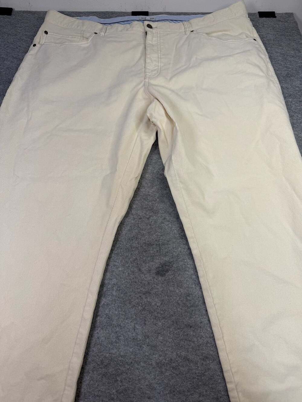 Peter Millar Men Cream Beige Corduroy Pants Size 44